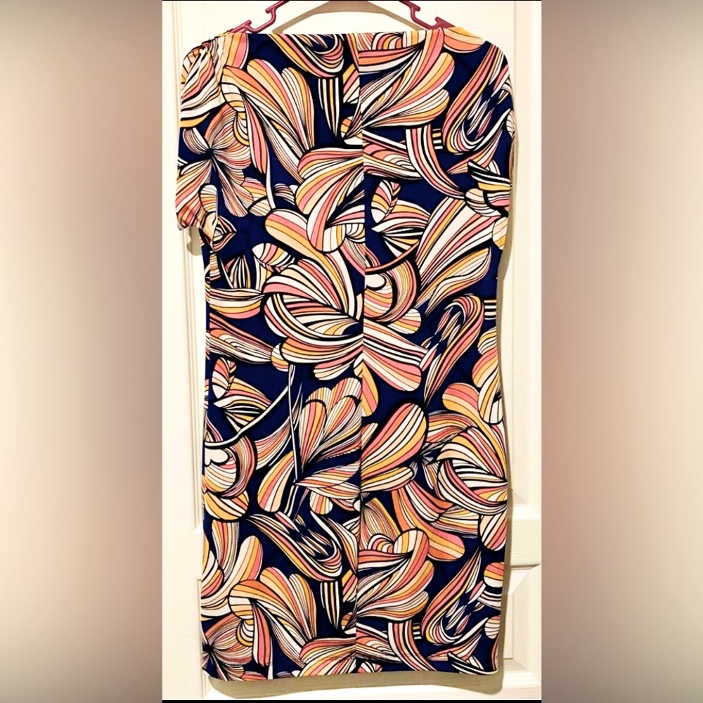 Trina Turk Boatneck Dolman Sleeve Mini Sheath Dress